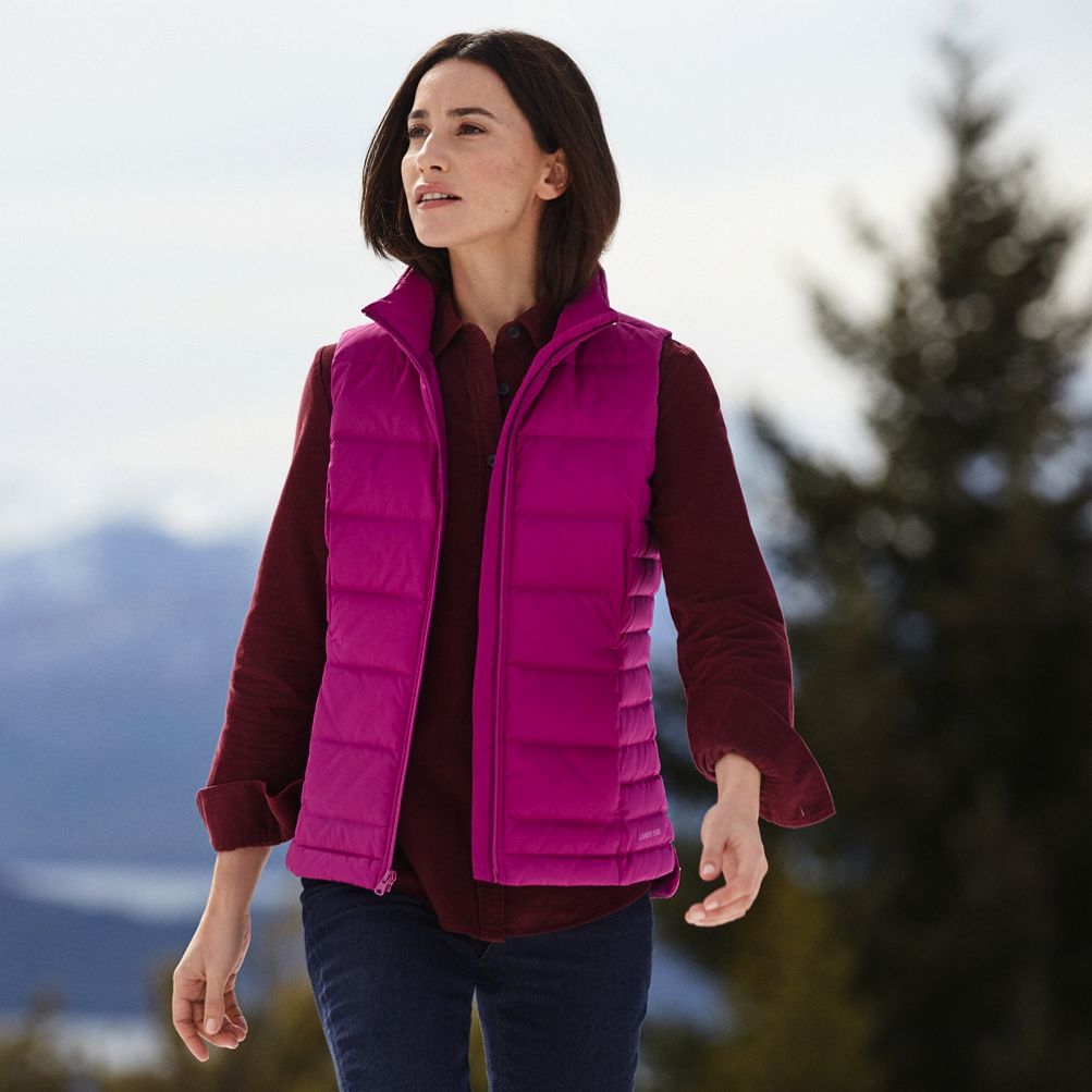 Lands end down vests sale