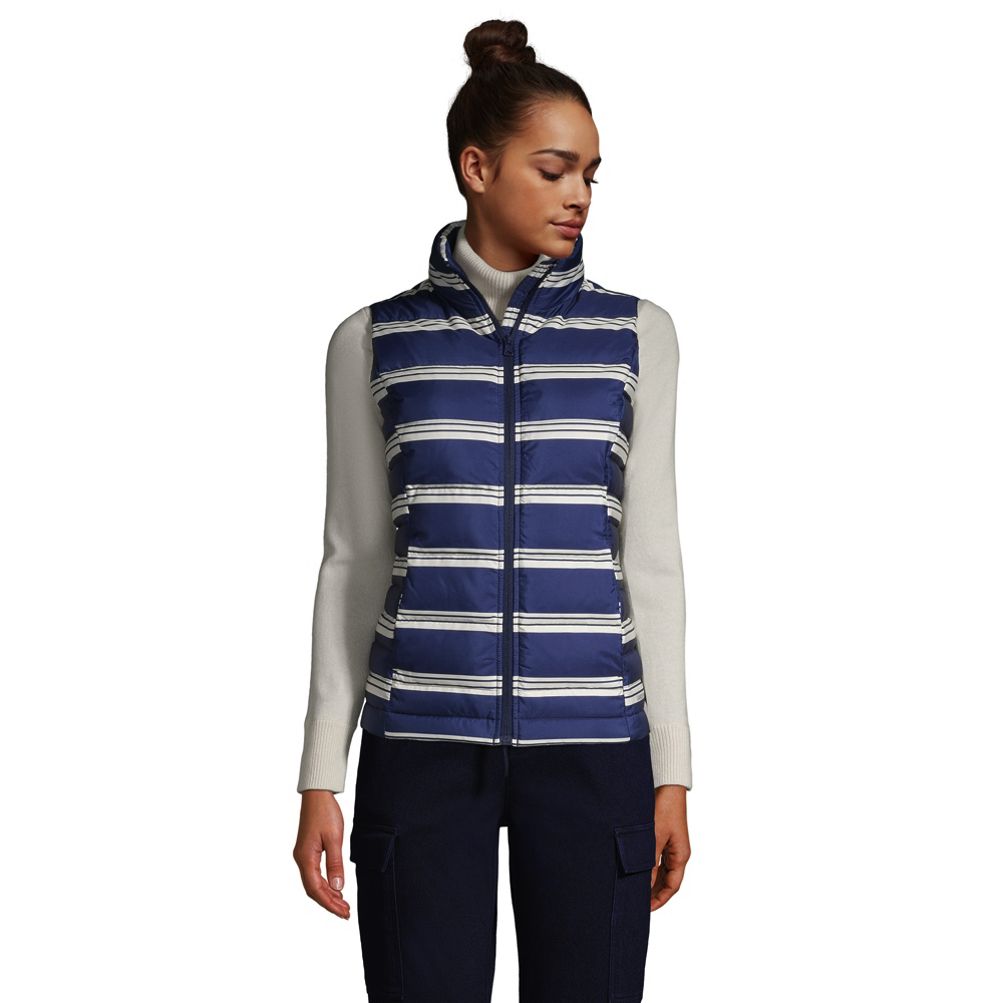 Lands end long down vest sale