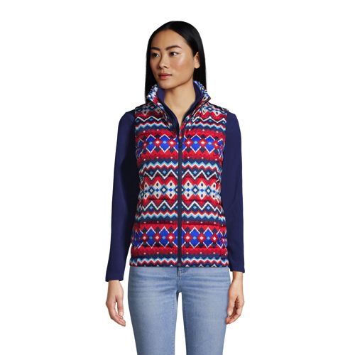 Women's Down Puffer Vest Print - image 3