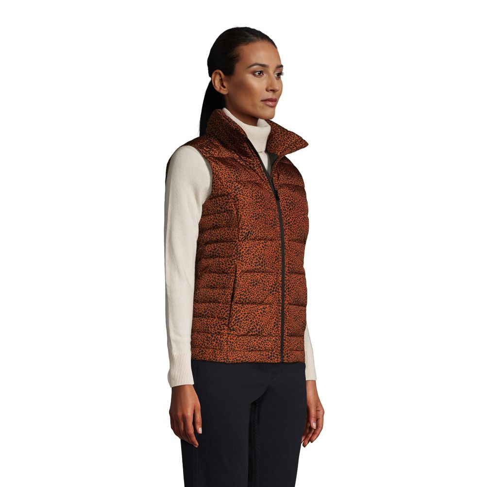 Women's Down Puffer Vest Print | Lands' End