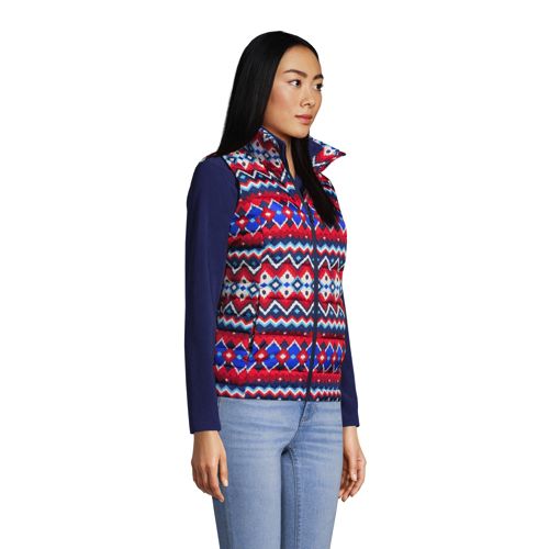 Women's Down Puffer Vest Print - image 4