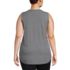 Women's Plus Size Moisture Wicking UPF Sun Curved Hem Tunic Tank Top, Back