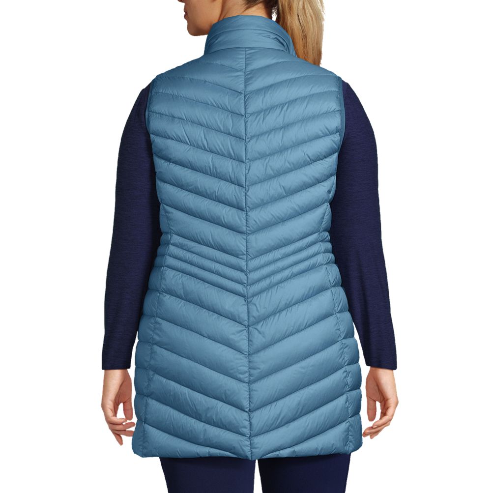 Women's Plus Size Wanderweight Ultralight Packable Long Down Vest