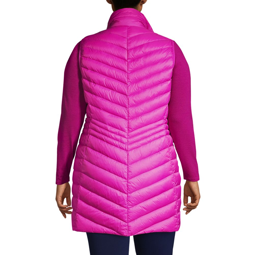 Plus size outlet packable down vest