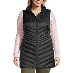 Women's Plus Size Ultralight Packable Down Vest, Front