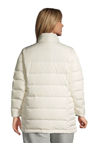 plus size white puffer jacket
