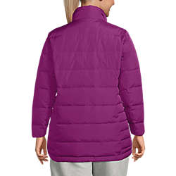 Women's Plus Size Down Winter Puffer Jacket, Back