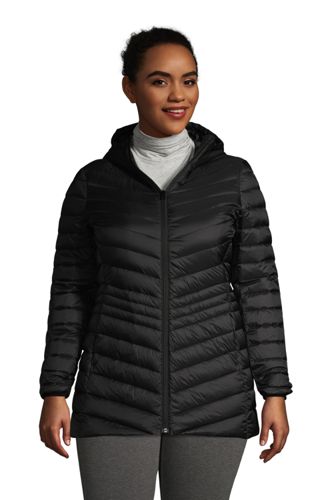 women's packable down coat with hood