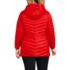 Women's Plus Size Wanderweight Packable Down Hooded Long Jacket, Back