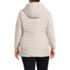 Women's Plus Size Wanderweight Packable Down Hooded Long Jacket, Back