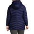 Women's Plus Size Wanderweight Packable Down Hooded Long Jacket, Back