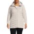 Women's Plus Size Wanderweight Packable Down Hooded Long Jacket, Front
