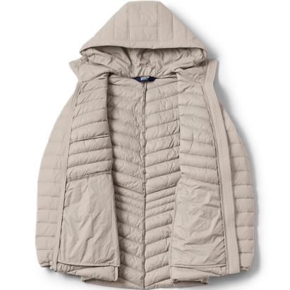 Women's Wanderweight Packable Down Hooded Long Jacket - image 6