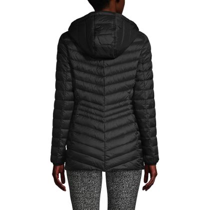 School Uniform Women's Wanderweight Packable Down Hooded Long Jacket - image 3