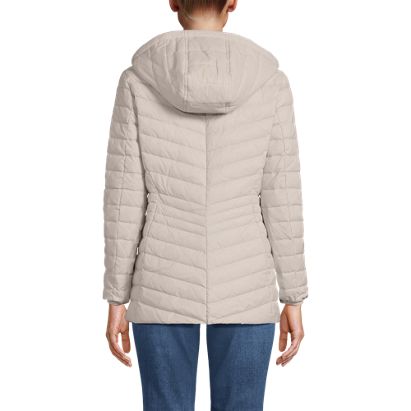 Women's Wanderweight Packable Down Hooded Long Jacket - image 5