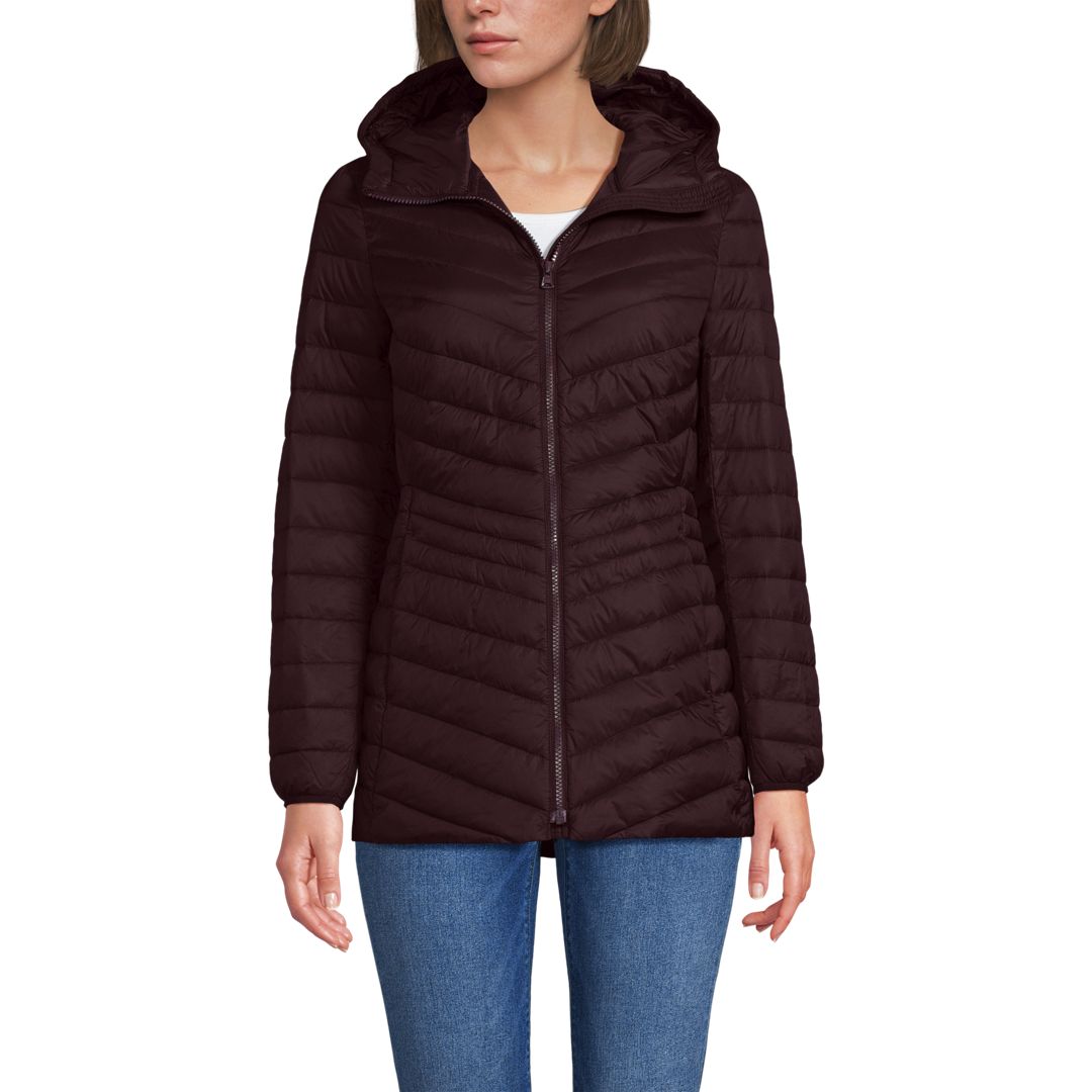 Women's Wanderweight Ultralight Packable Hooded Long Down Jacket