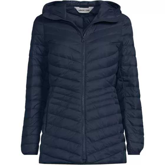 Plus Size Wanderweight Packable Down Long Jacket - primary