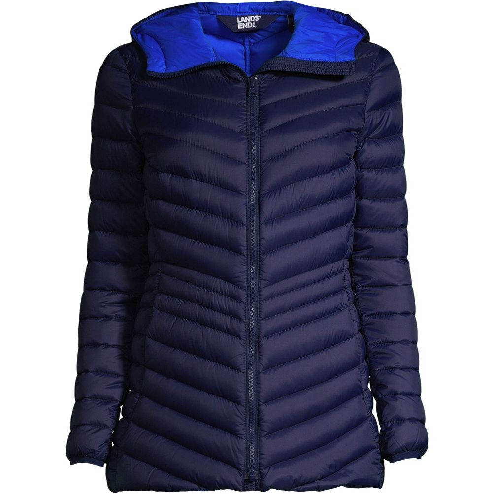 Lands end plus shop size down coats