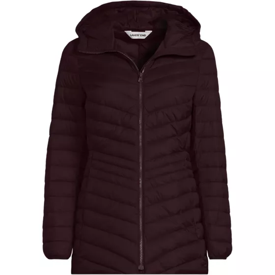 Plus Size Wanderweight Packable Down Long Jacket - primary