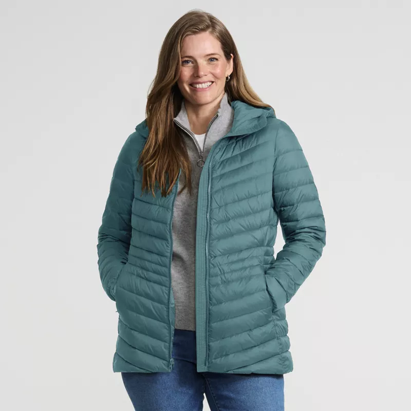 Wanderweight Packable Down Long Jacket, alternative image