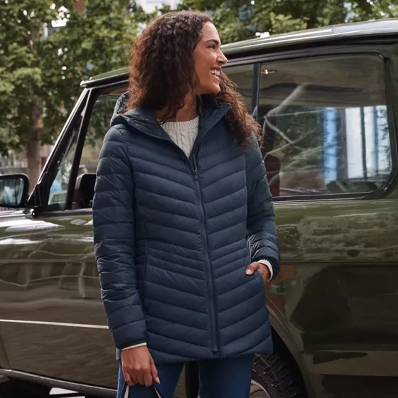 Wanderweight Packable Down Long Jacket - primary