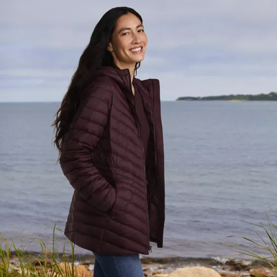 Wanderweight Packable Down Long Jacket - primary