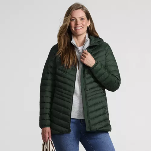 Wanderweight Packable Down Long Jacket, alternative image