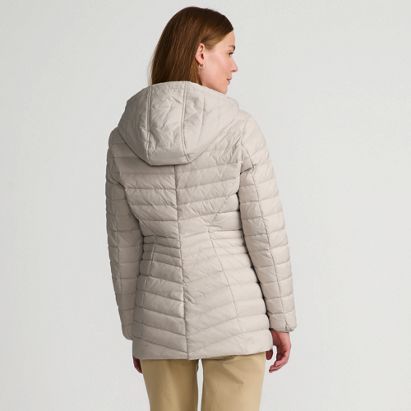 Women's Wanderweight Packable Down Hooded Long Jacket - image 1