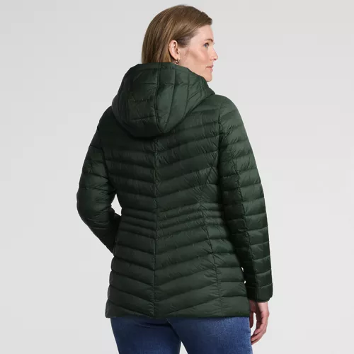Wanderweight Packable Down Long Jacket, Back