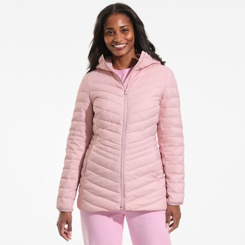  Lands' End Daunenjacke Wanderweight Verstaubar Ultraleicht Mit Kapuze, Damen, Größe:32-34 Petite, Pink, Nylon/daunen, By Lands' End 