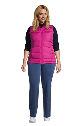 plus size down puffer vest