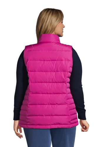 plus size down puffer vest