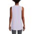 Women's Petite Moisture Wicking UPF Sun Curved Hem Tunic Tank Top, Back