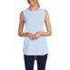 Women's Petite Moisture Wicking UPF Sun Curved Hem Tunic Tank Top, Front