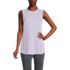 Women's Petite Moisture Wicking UPF Sun Curved Hem Tunic Tank Top, Front