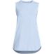 Women's Petite Moisture Wicking UPF Sun Curved Hem Tunic Tank Top, Front