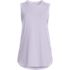 Women's Petite Moisture Wicking UPF Sun Curved Hem Tunic Tank Top, Front