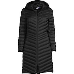 Women's Plus Size Ultra Lightweight Packable Down Coat With Hood, Front