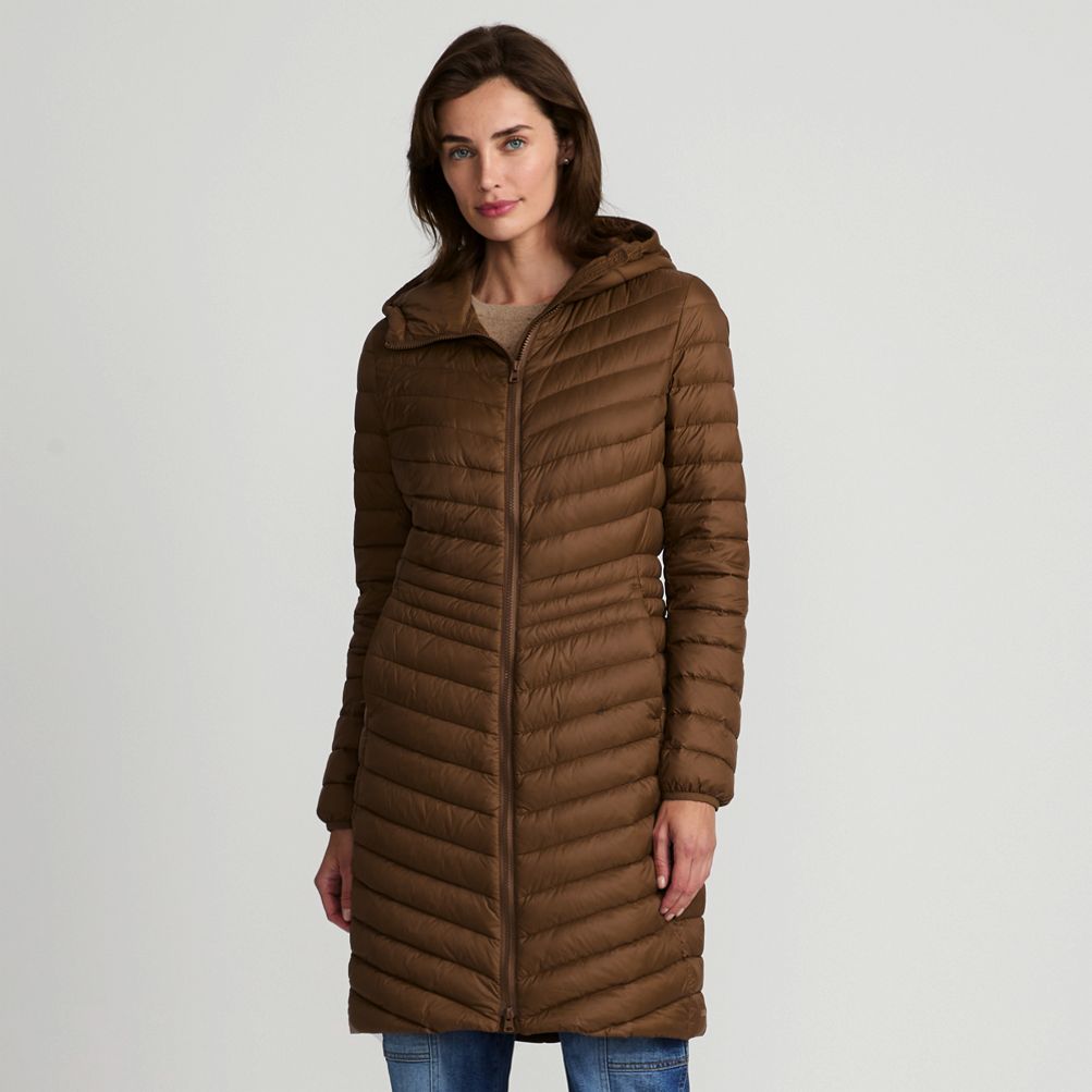 Lands end shimmer down coat best sale