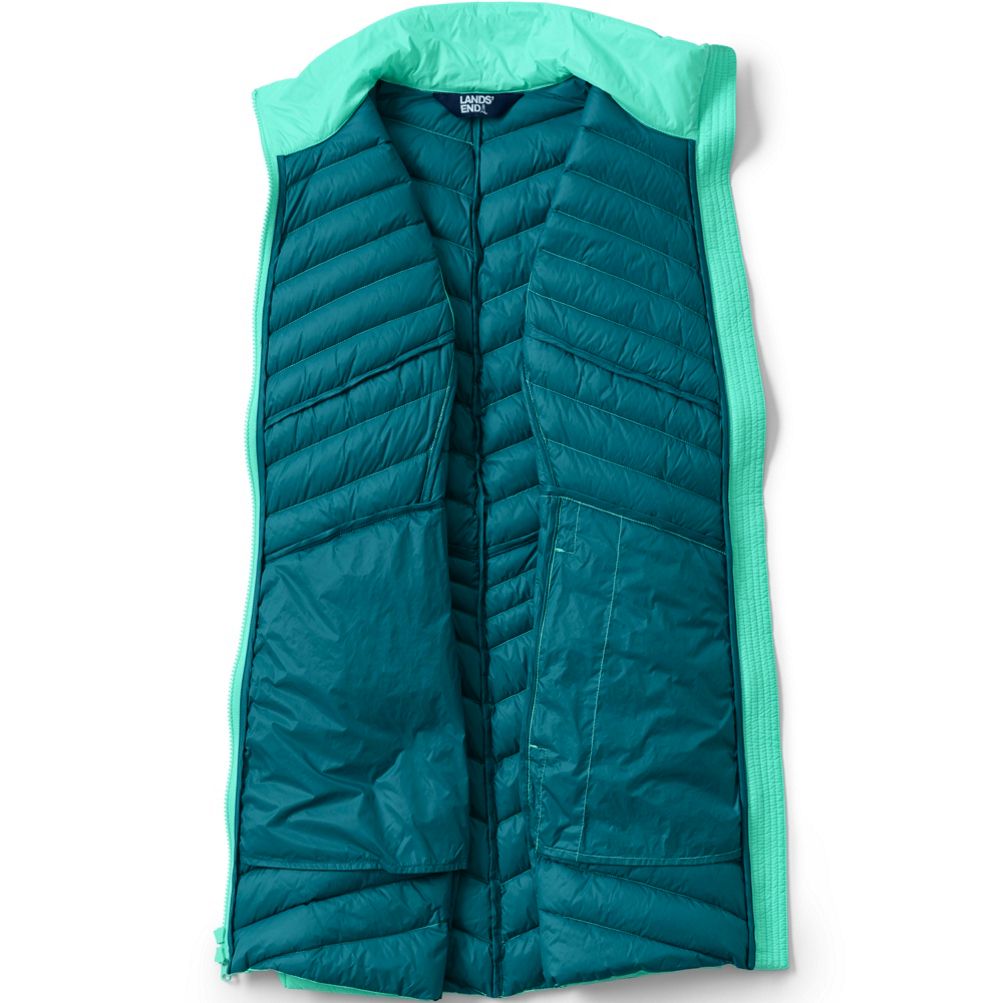 Lands end womens long hot sale vest