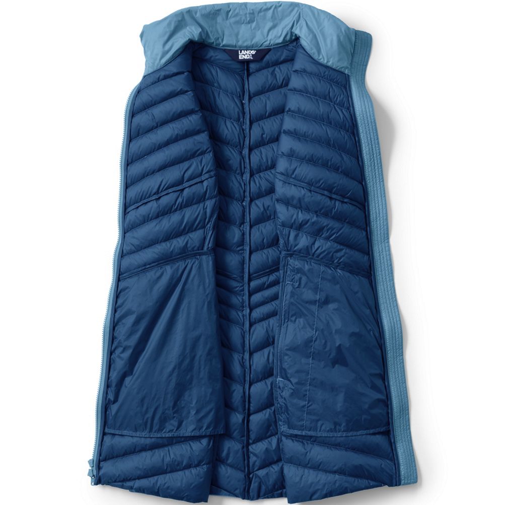 Women's Wanderweight Ultralight Packable Long Down Vest | Lands' End