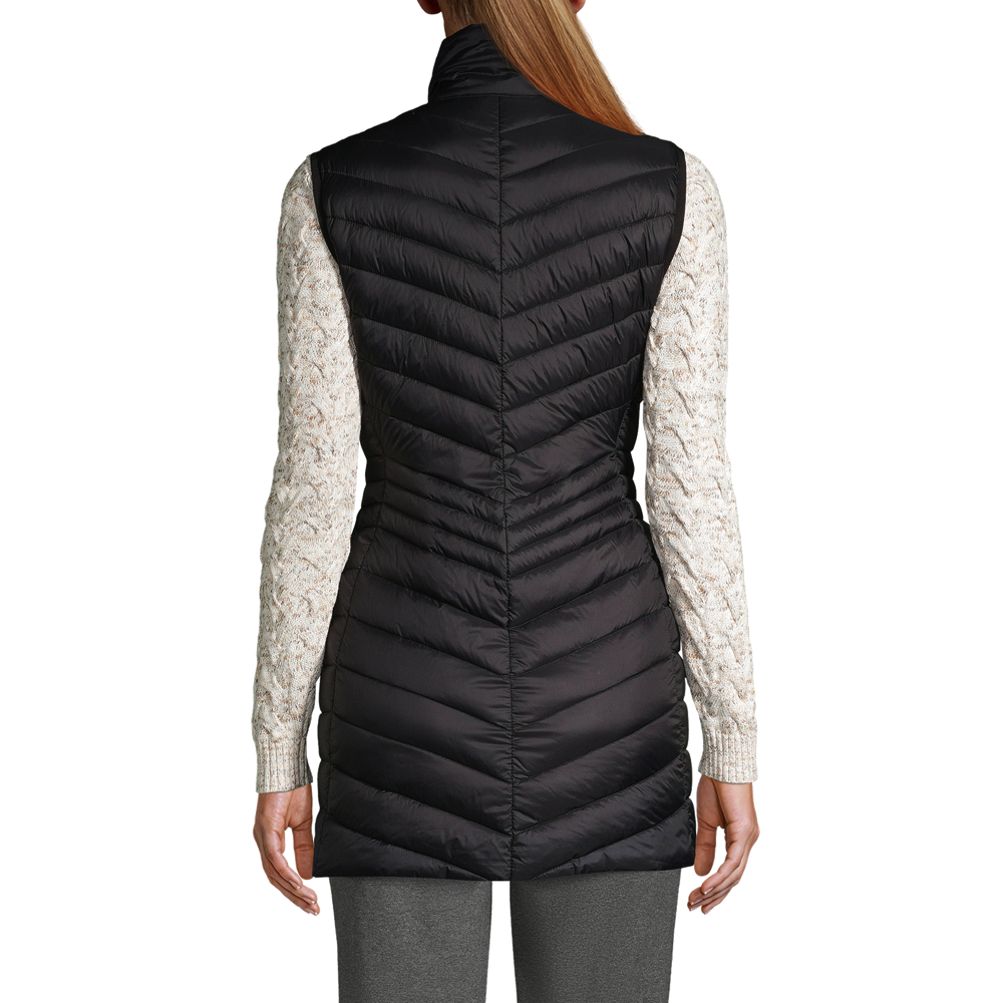 Lands end shop long down vest