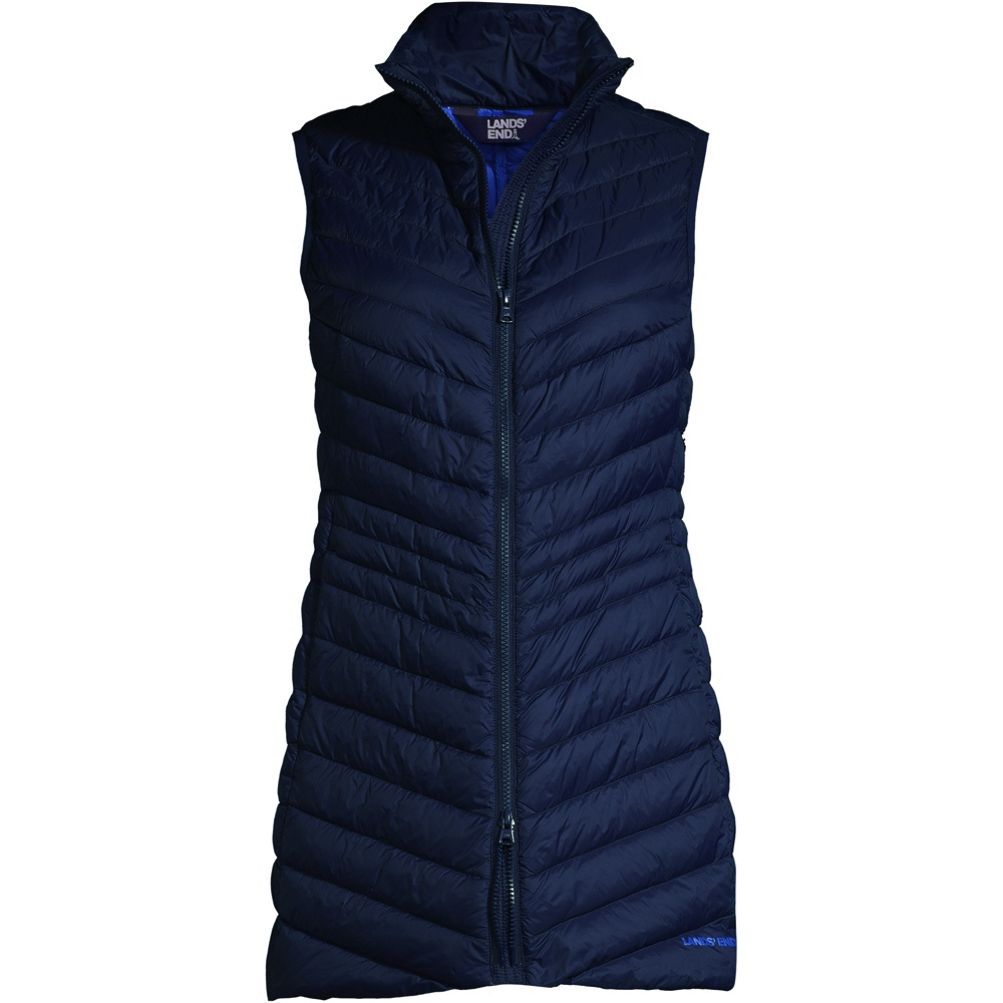 Lands end womens store long vest