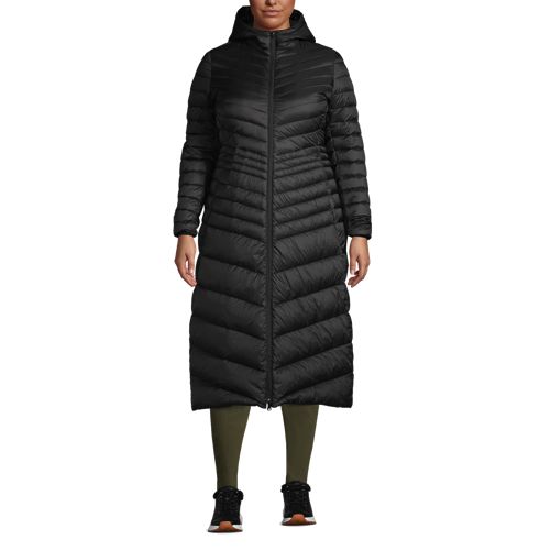 Women's Plus Size Ultralight Packable Maxi Down Coat