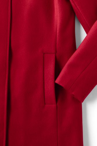 ladies petite red wool coats