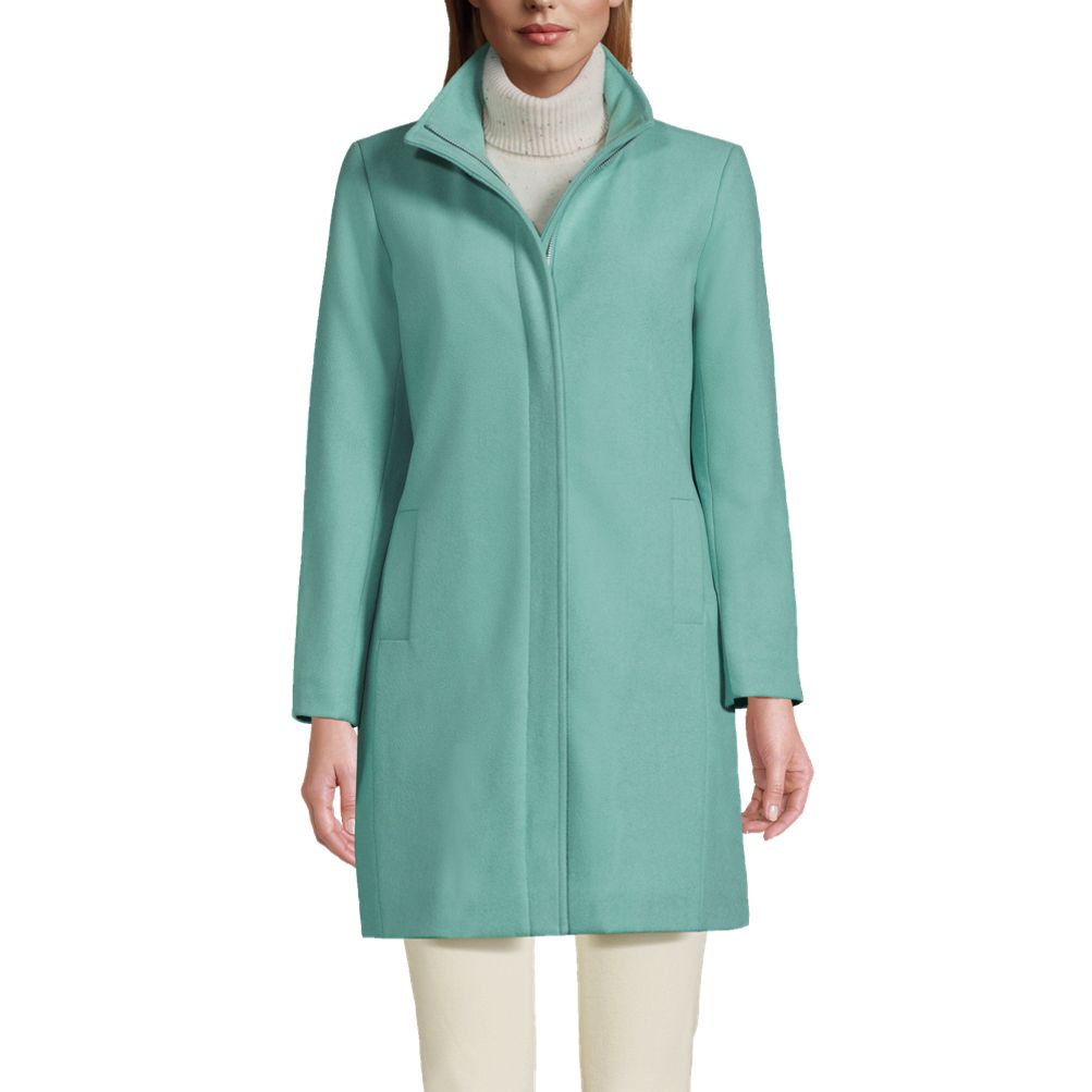 Insulated wool best sale coat womens