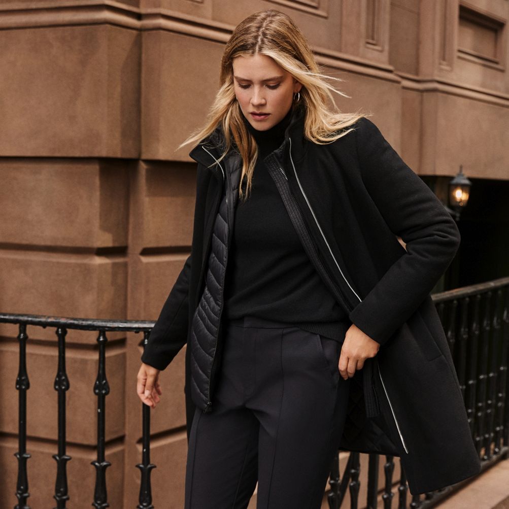 Women's Insulated Wool Coat | Lands' End