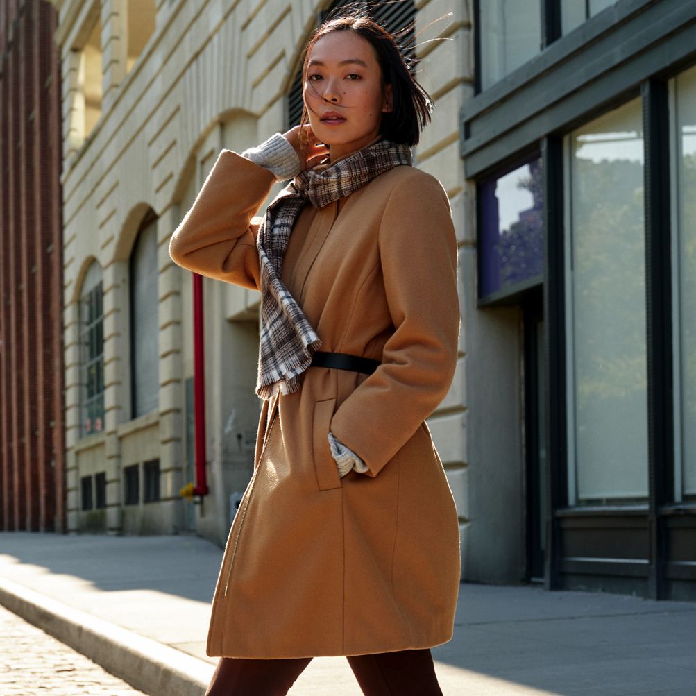 Women's Insulated Wool Coat