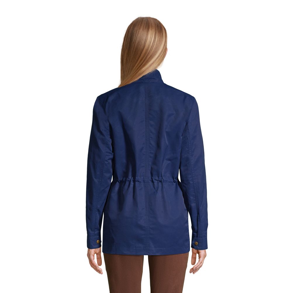 Women's Water Resistant Waxed Cotton Utility Jacket | Lands' End