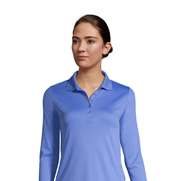 Supima-Poloshirt mit 3/4-Ärmeln für Damen image number 5